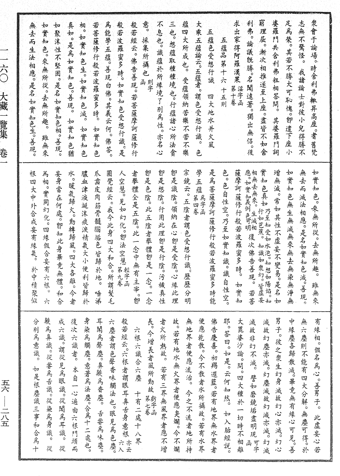 大藏一覽集《中華大藏經》_第56冊_第0285頁