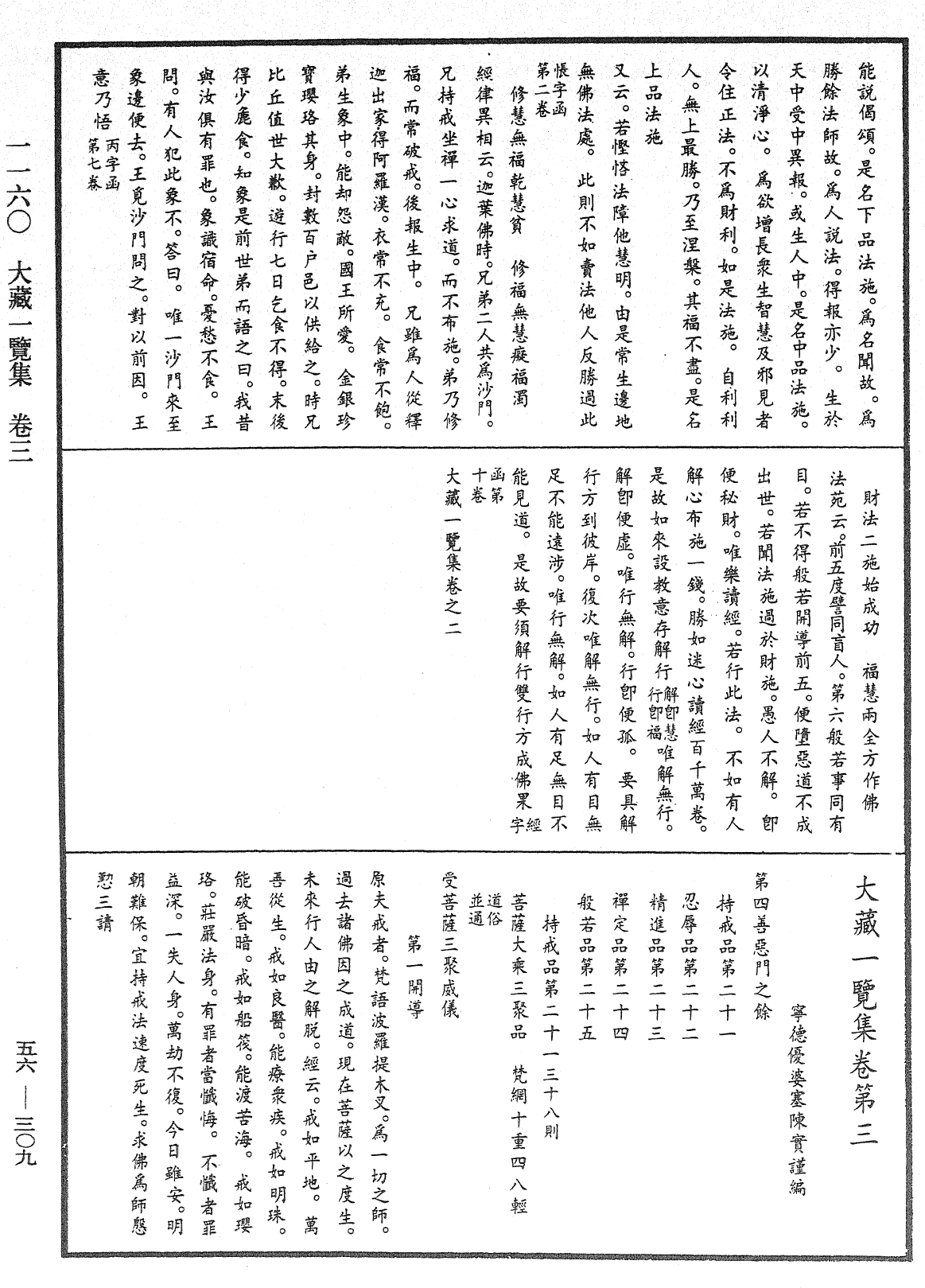 大藏一覽集《中華大藏經》_第56冊_第0309頁