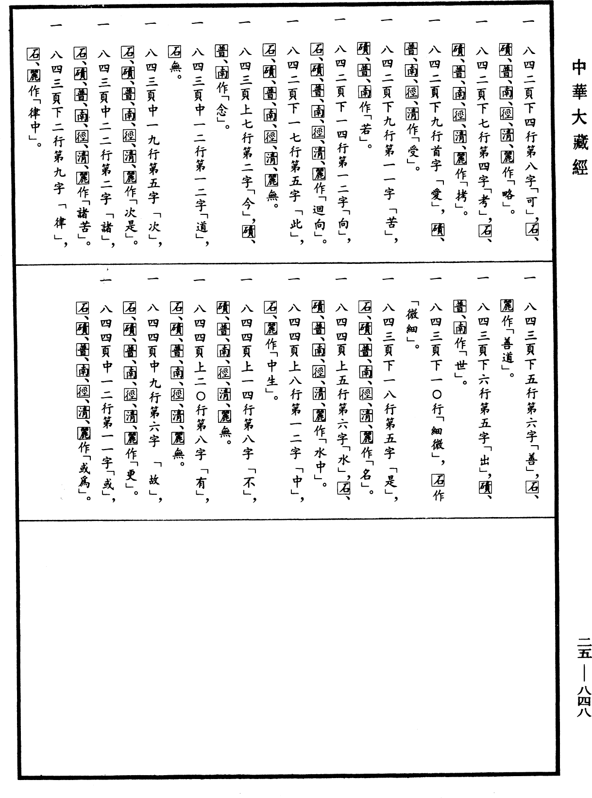 File:《中華大藏經》 第25冊 第848頁.png