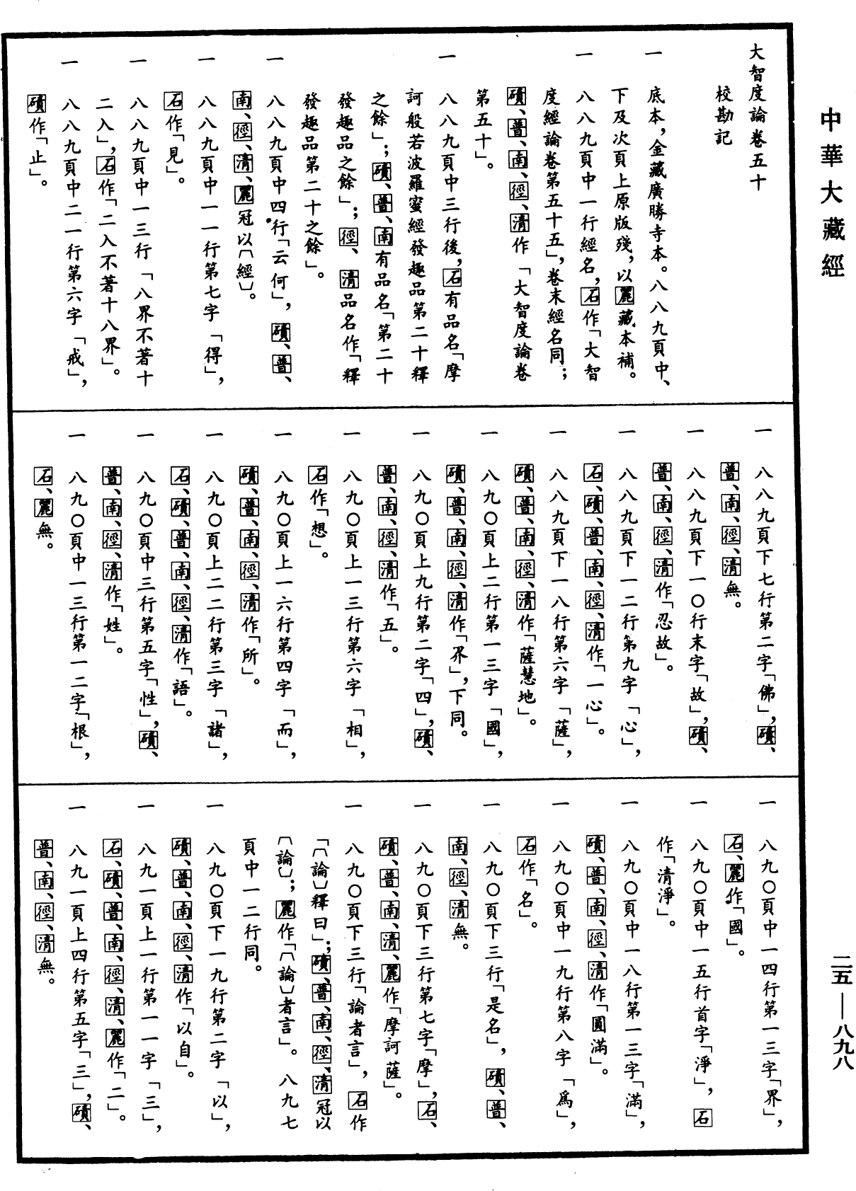 File:《中華大藏經》 第25冊 第898頁.png