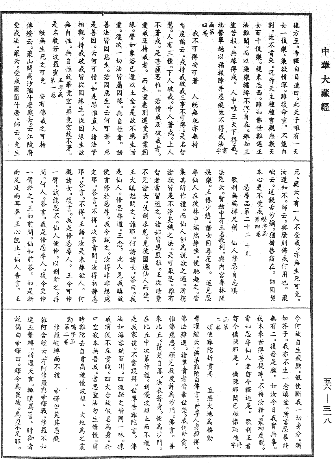 大藏一覽集《中華大藏經》_第56冊_第0318頁