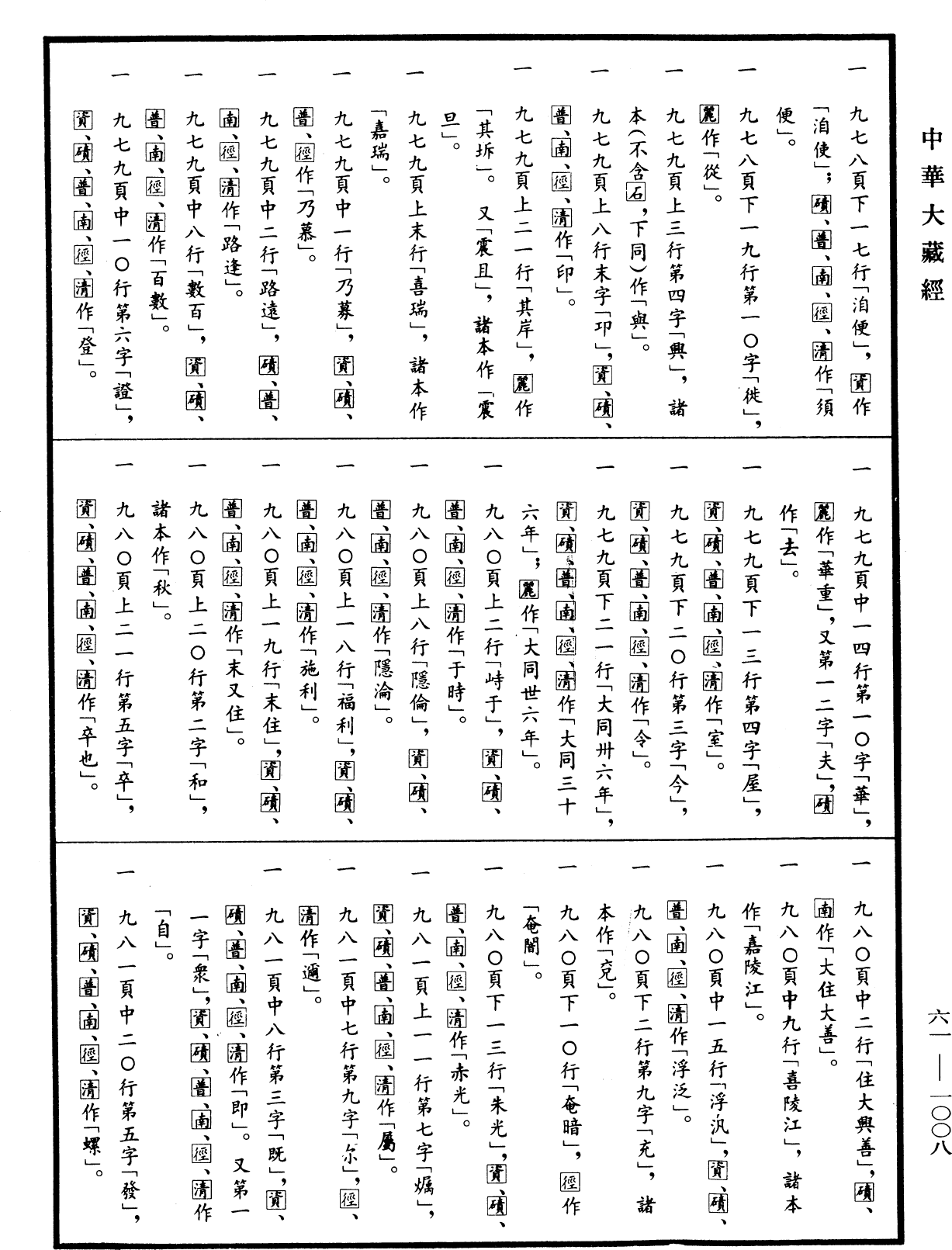 File:《中華大藏經》 第61冊 第1008頁.png