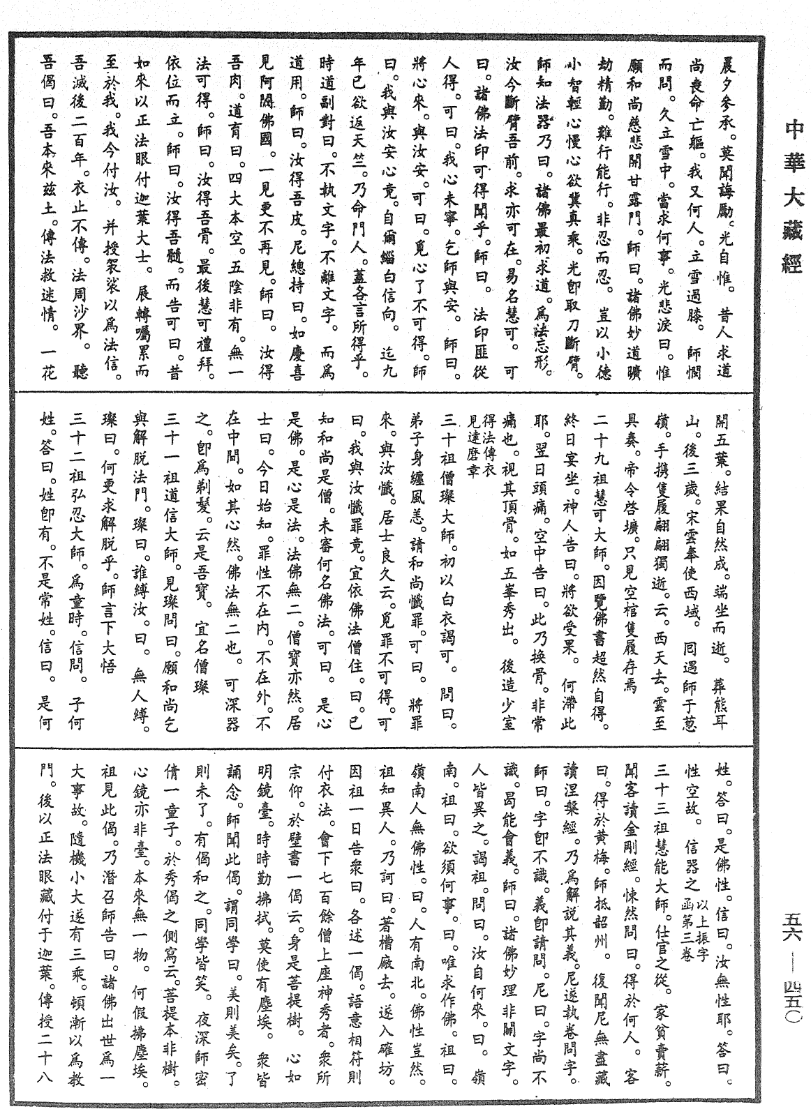 大藏一覽集《中華大藏經》_第56冊_第0450頁