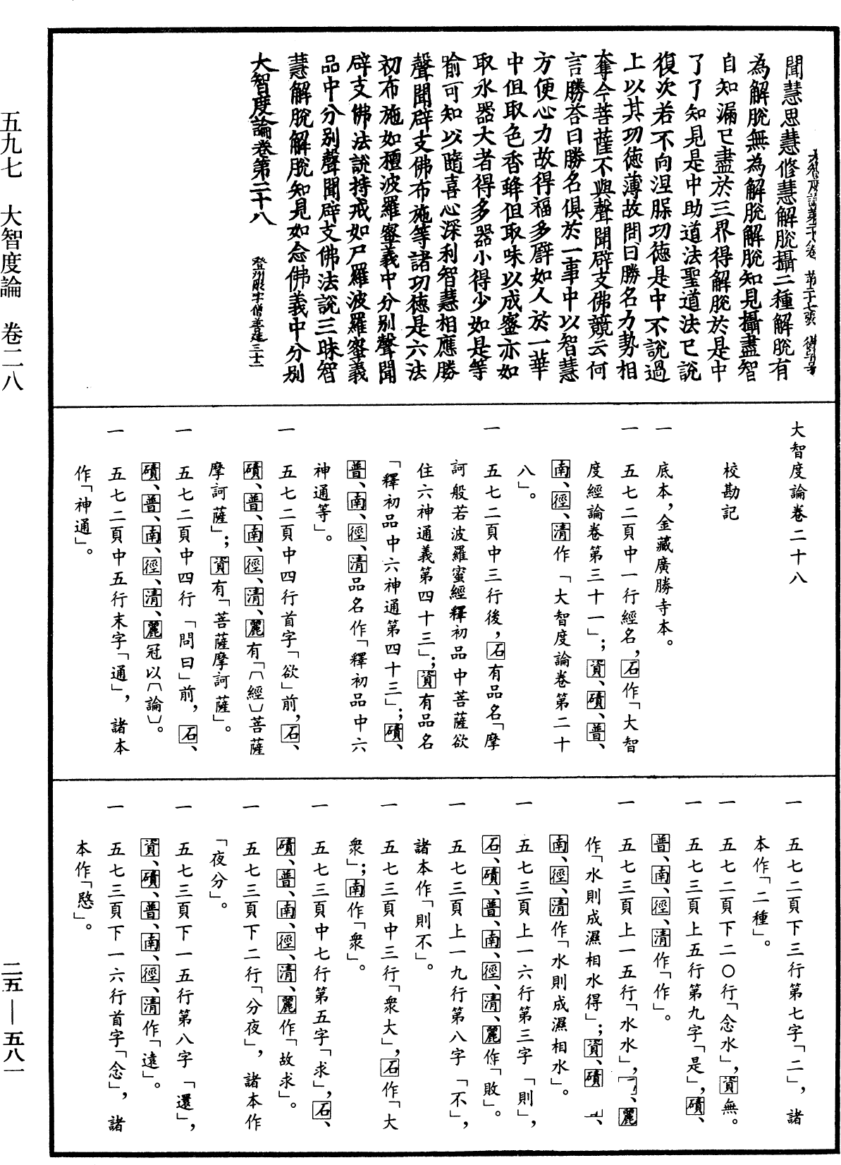 大智度論《中華大藏經》_第25冊_第581頁
