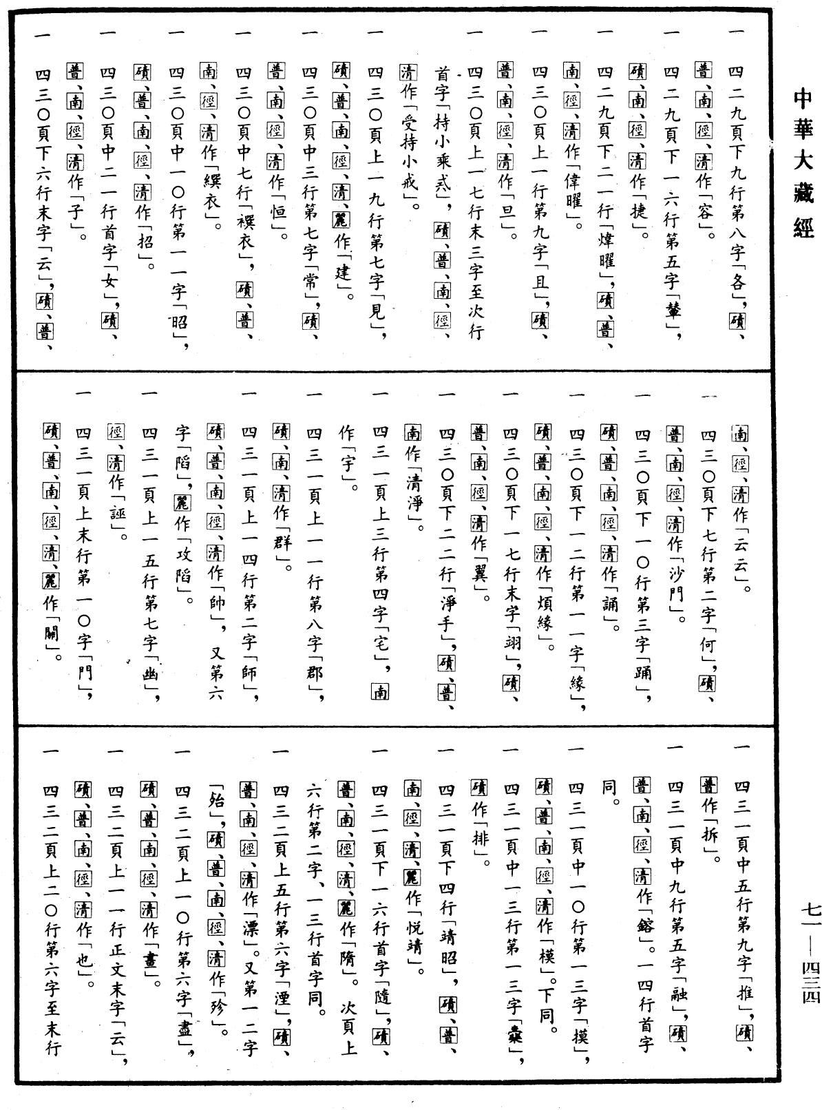 File:《中華大藏經》 第71冊 第434頁.png
