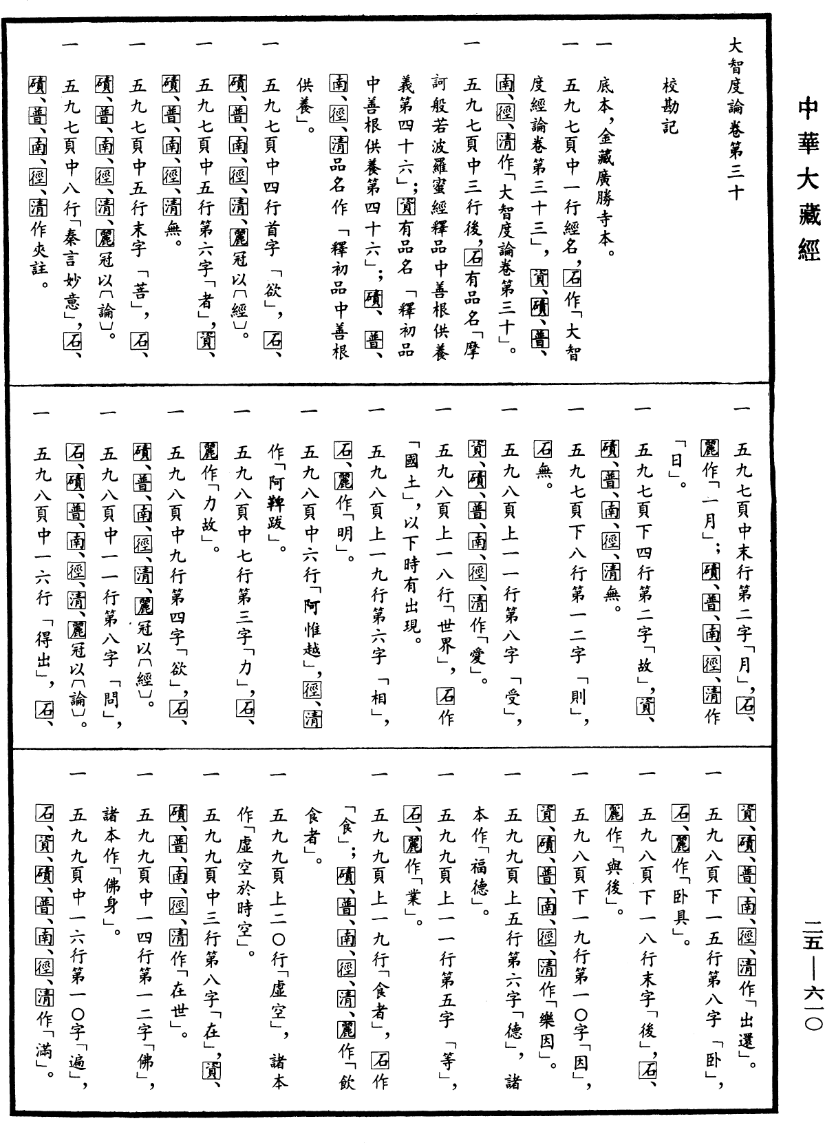 大智度論《中華大藏經》_第25冊_第610頁