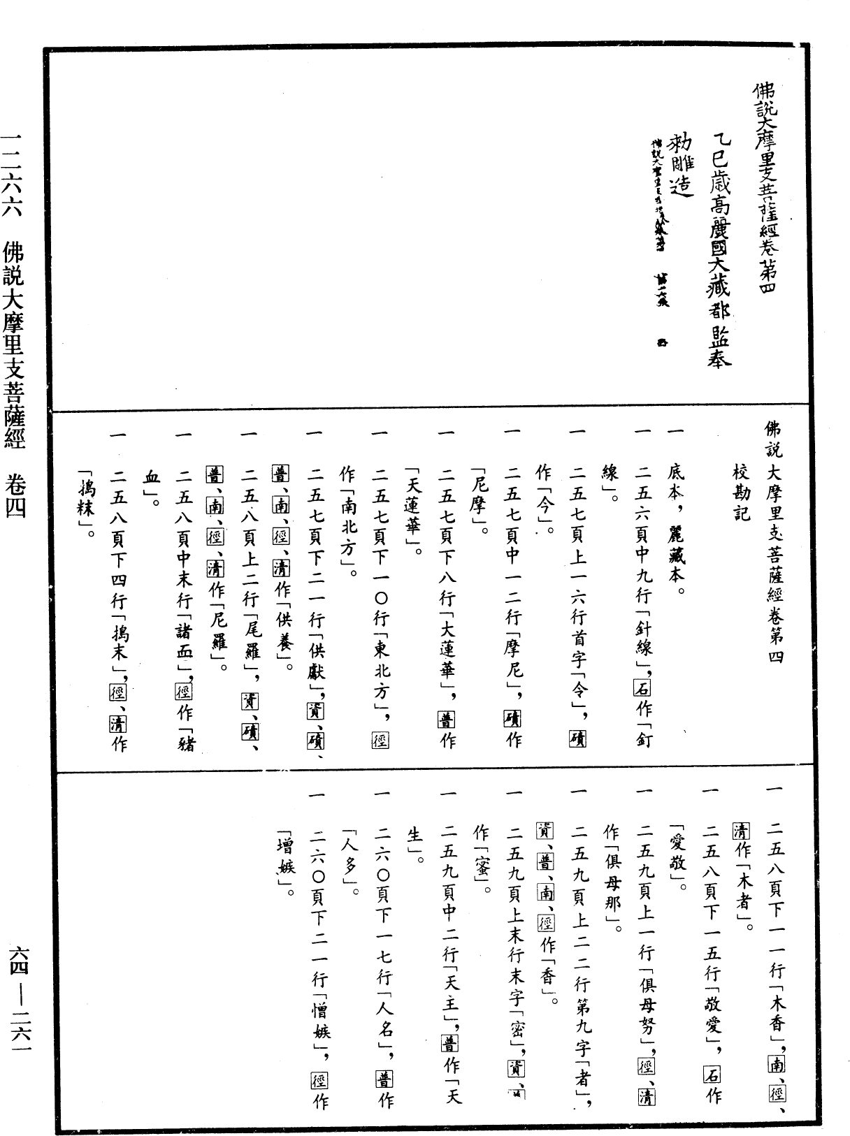 File:《中華大藏經》 第64冊 第0261頁.png