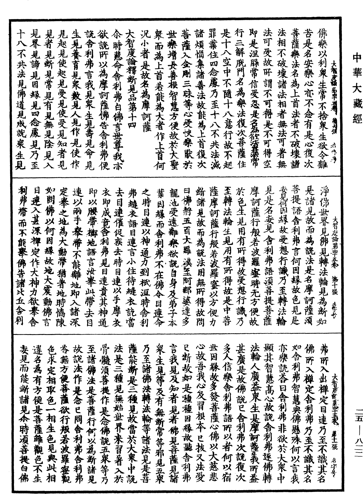大智度論《中華大藏經》_第25冊_第822頁