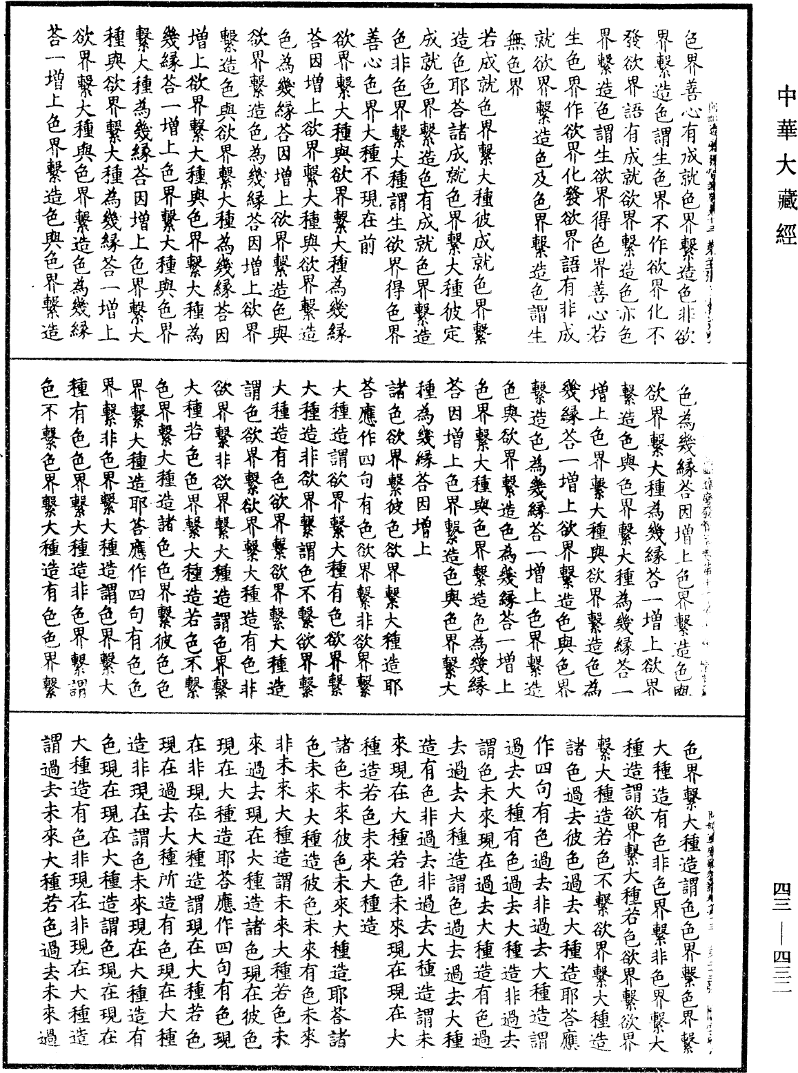 阿毗達磨發智論《中華大藏經》_第43冊_第432頁