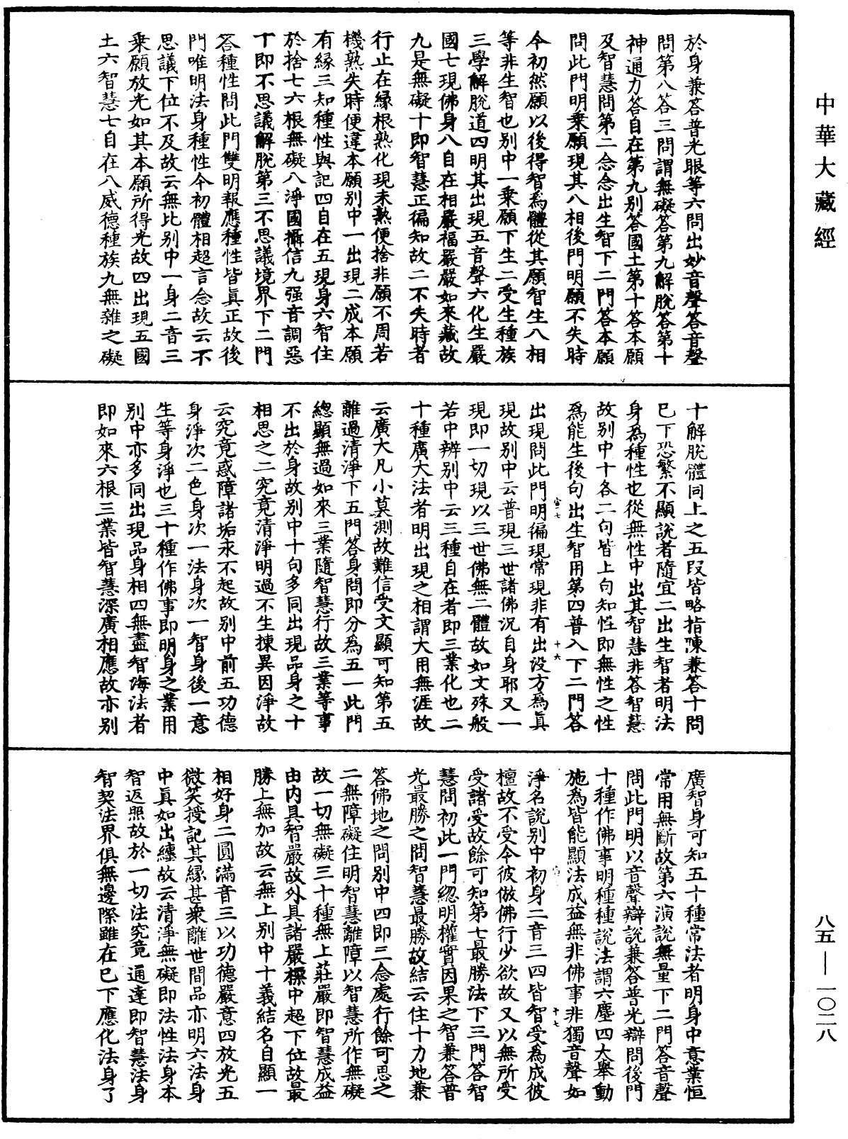 File:《中華大藏經》 第85冊 第1028頁.png