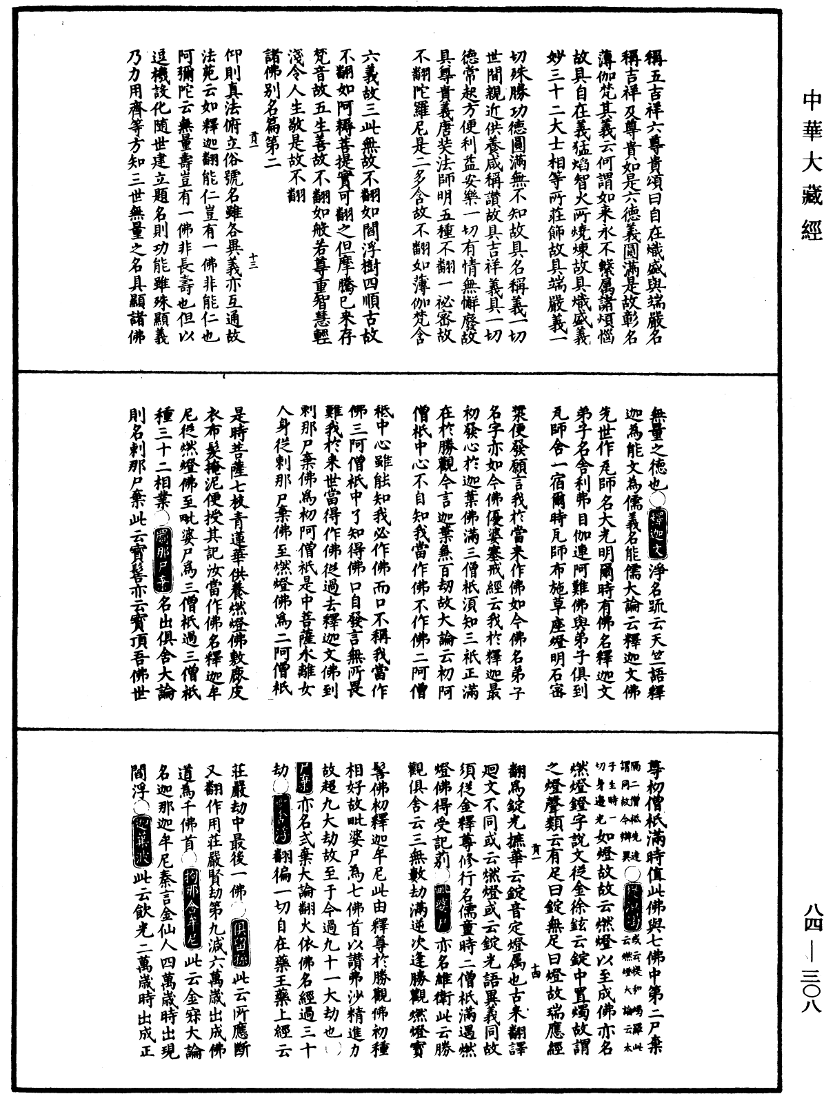 翻译名义集《中华大藏经》_第84册_第0308页