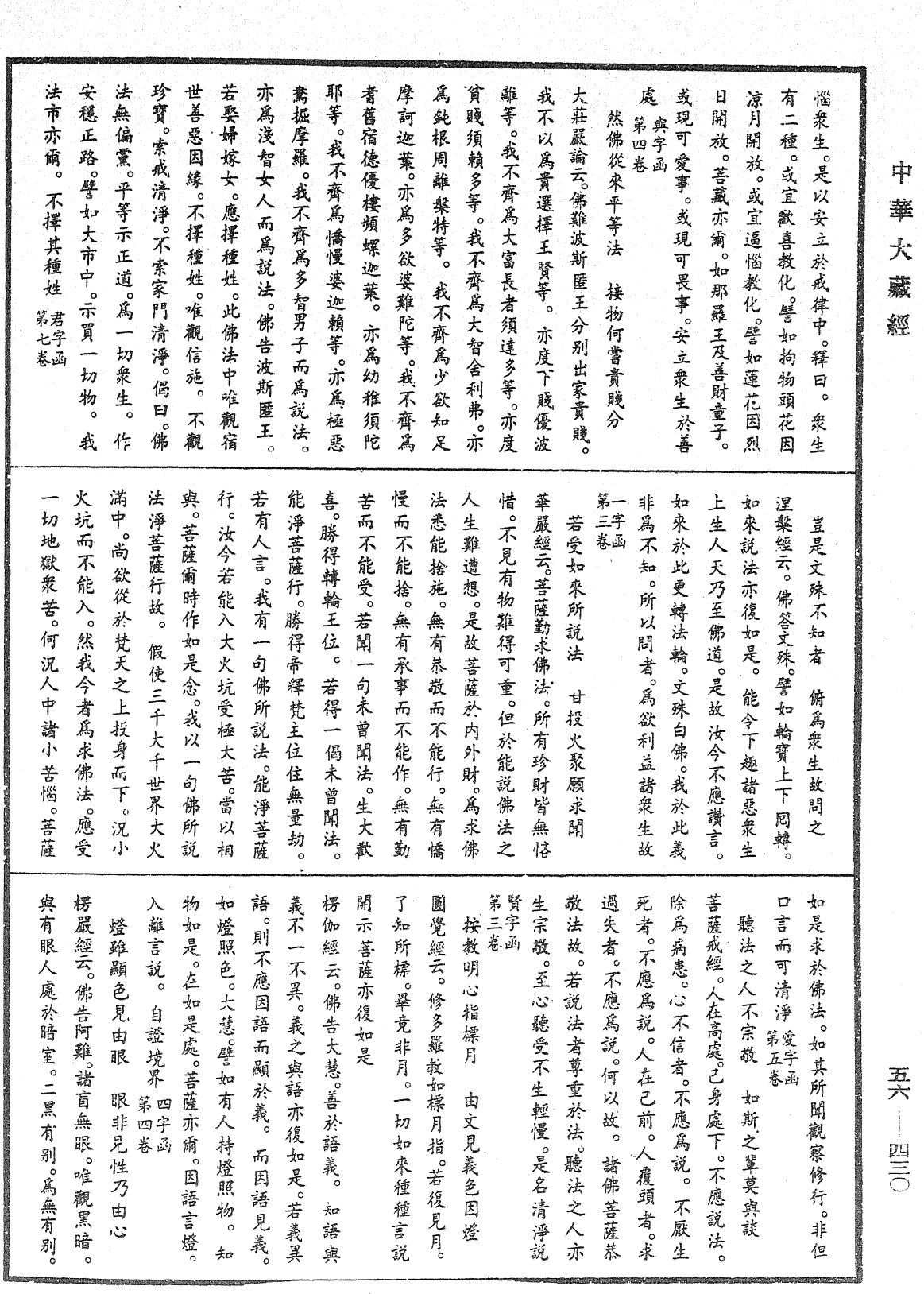 大藏一覽集《中華大藏經》_第56冊_第0430頁