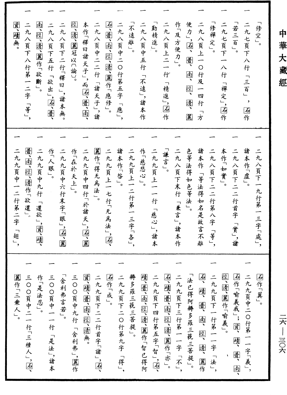 大智度論《中華大藏經》_第26冊_第306頁