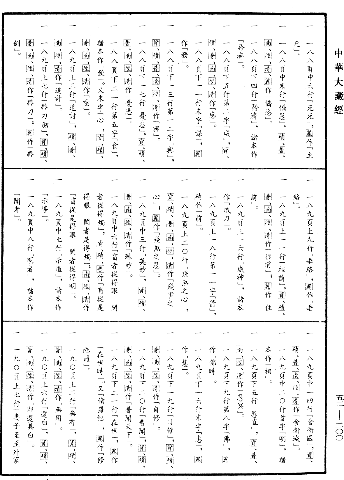 File:《中華大藏經》 第52冊 第200頁.png
