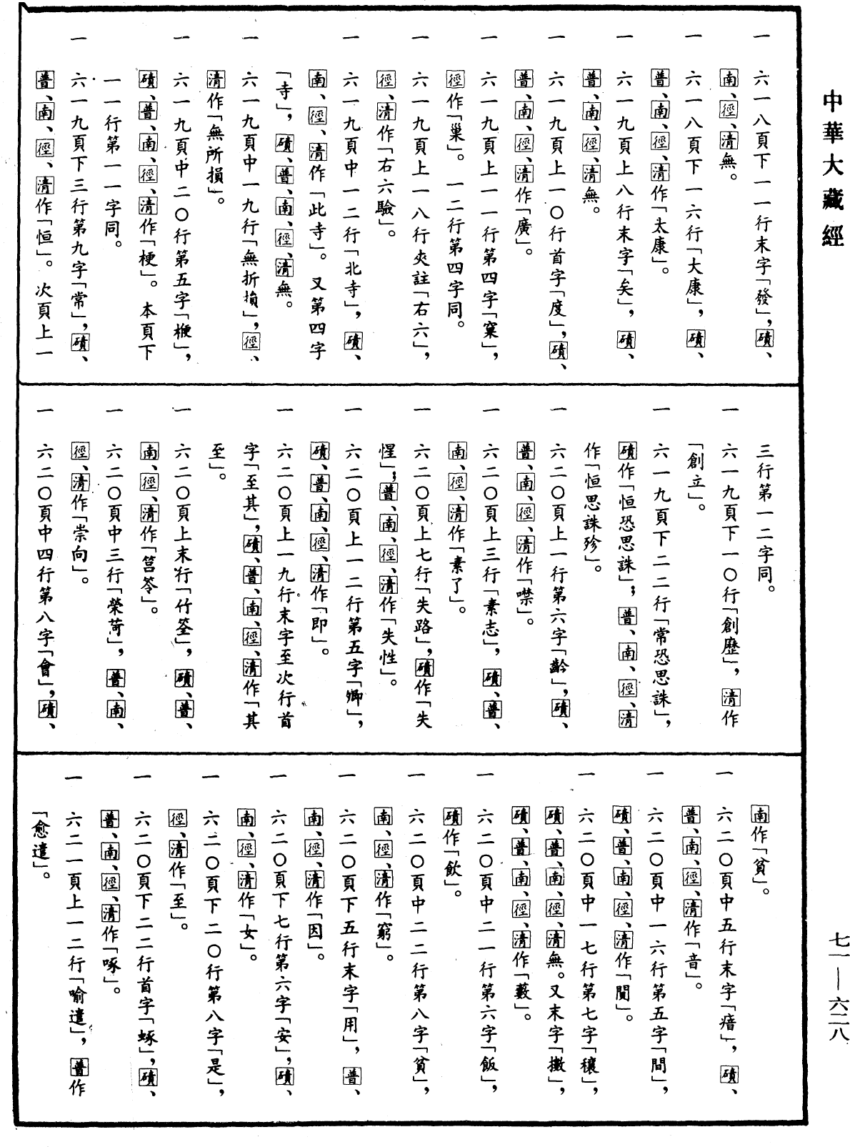 File:《中華大藏經》 第71冊 第628頁.png