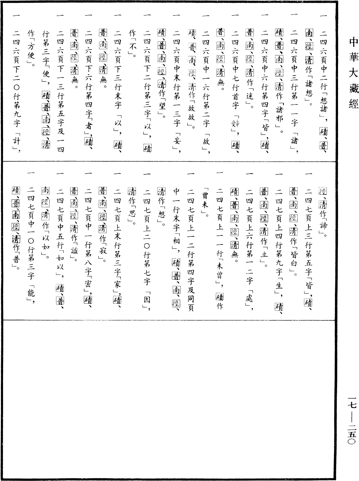 File:《中華大藏經》 第17冊 第250頁.png
