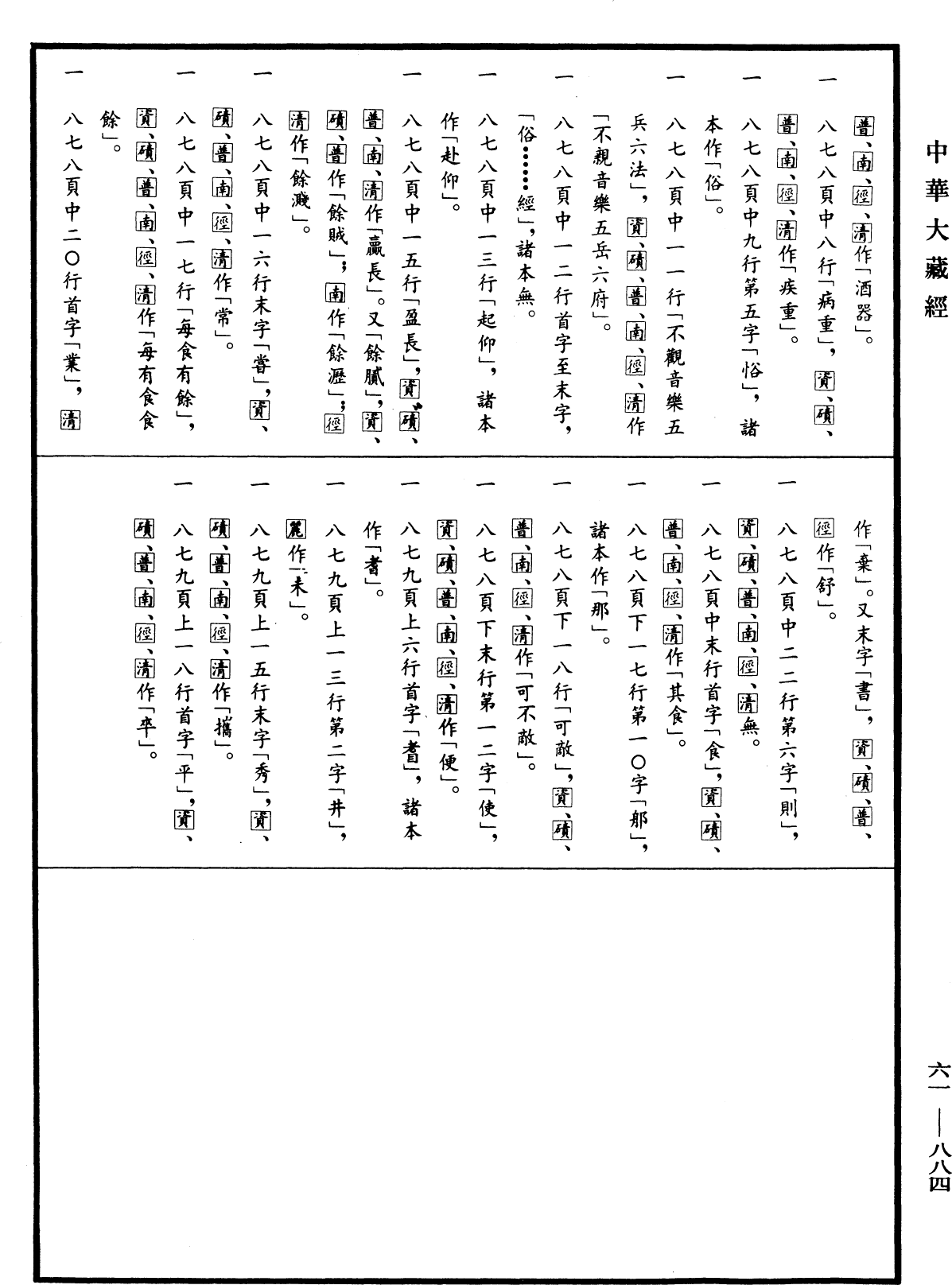 File:《中華大藏經》 第61冊 第0884頁.png