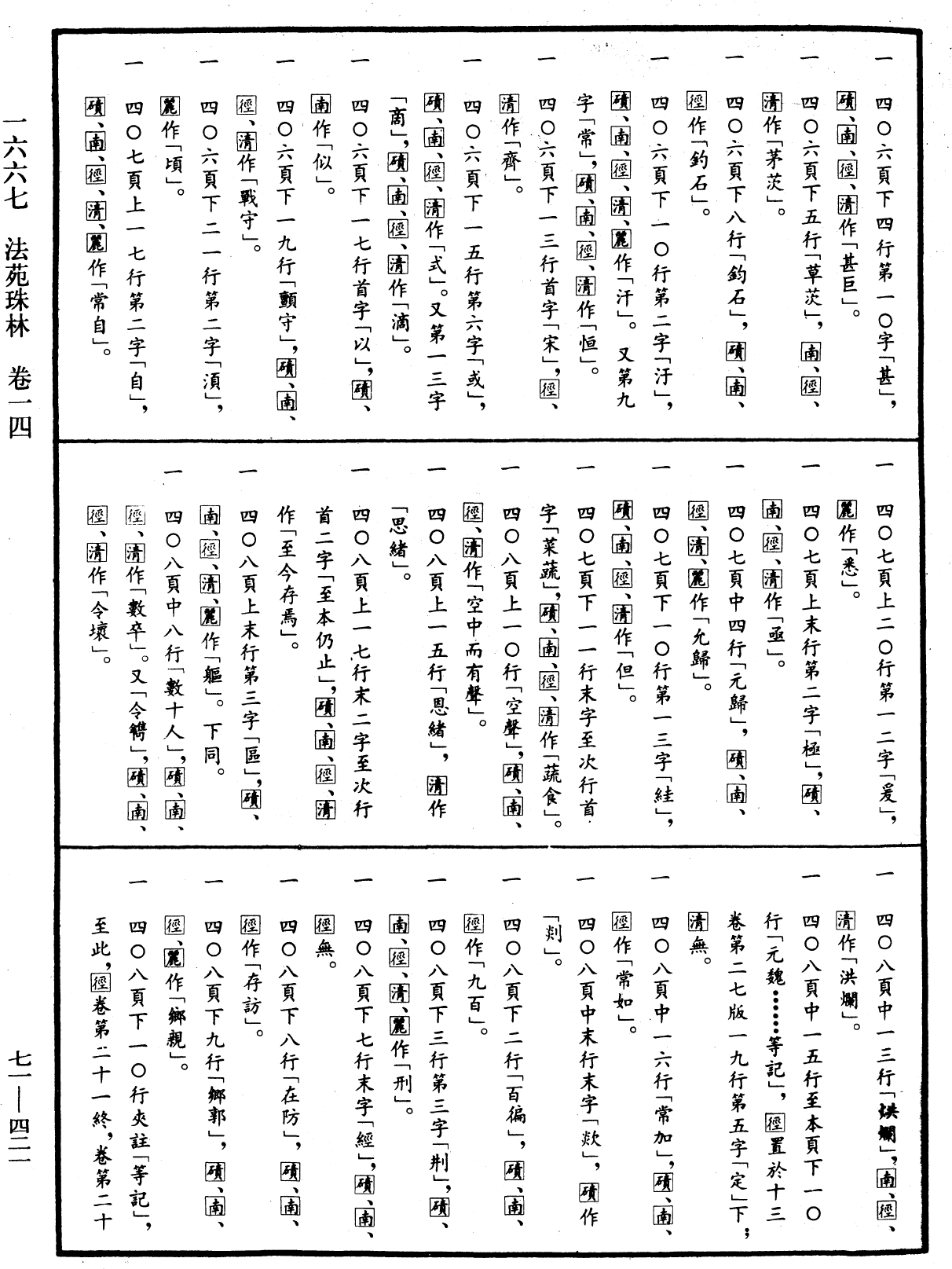 File:《中華大藏經》 第71冊 第421頁.png