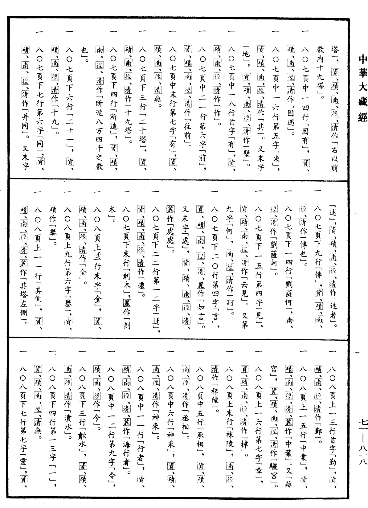 File:《中華大藏經》 第71冊 第818頁.png