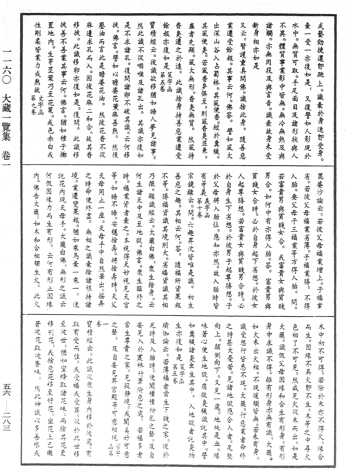 大藏一覽集《中華大藏經》_第56冊_第0283頁