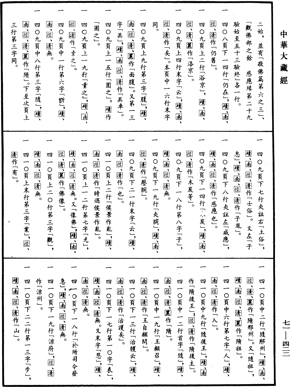 File:《中華大藏經》 第71冊 第422頁.png