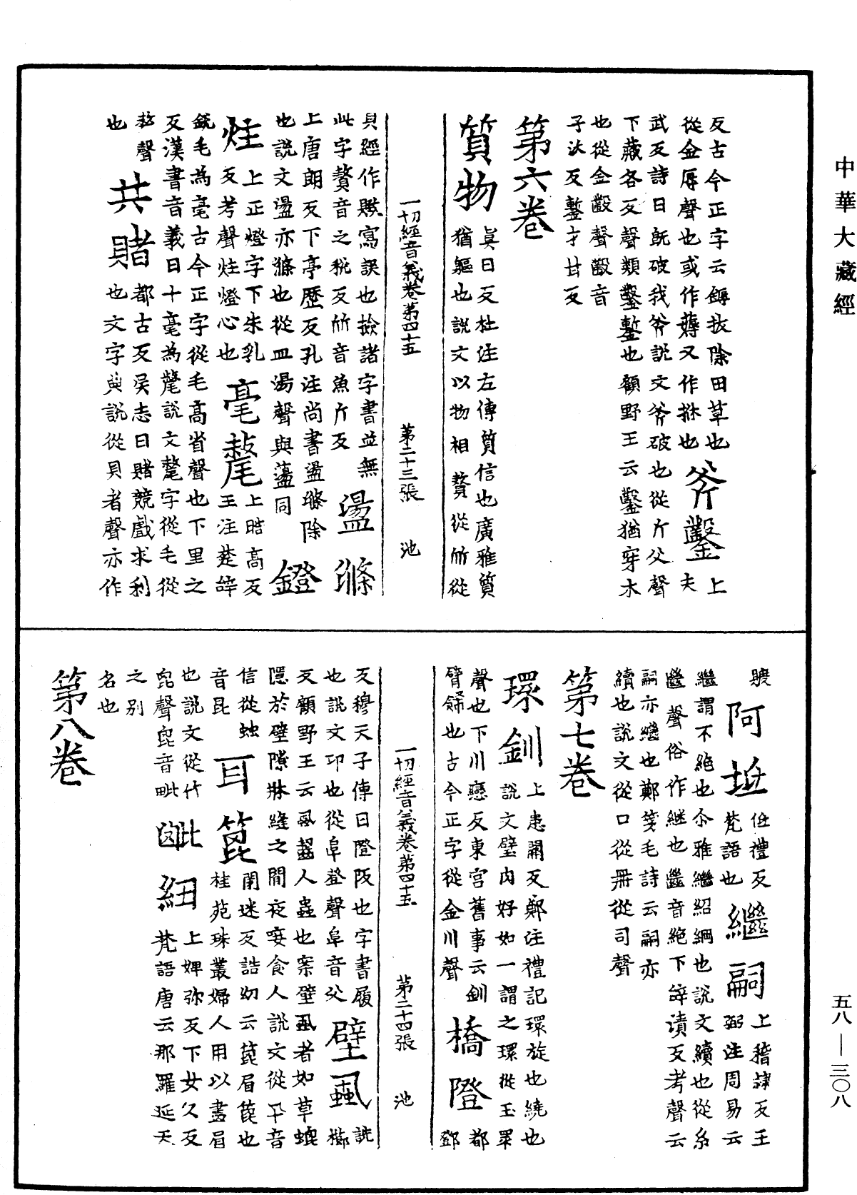 File:《中華大藏經》 第58冊 第0308頁.png