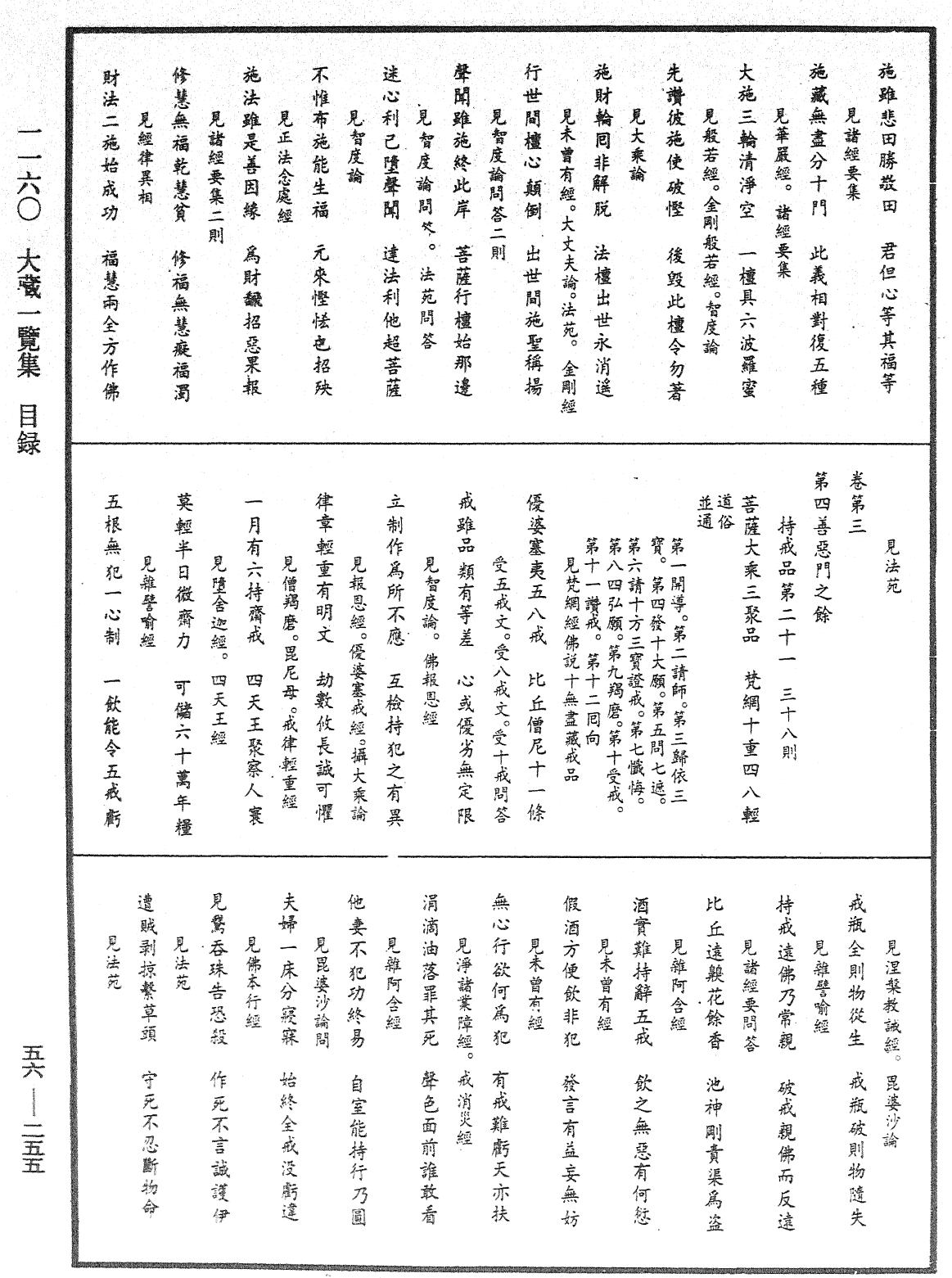 大藏一覽集《中華大藏經》_第56冊_第0255頁
