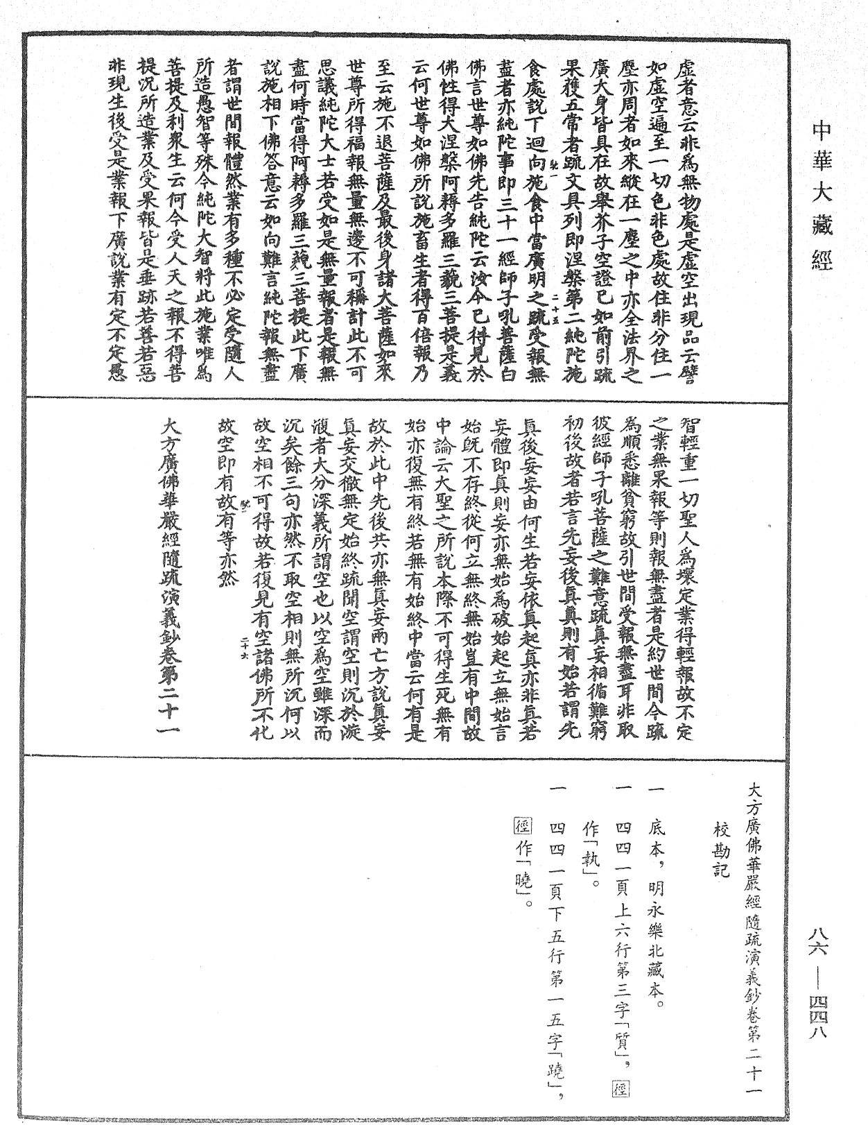 File:《中華大藏經》 第86冊 第0448頁.png