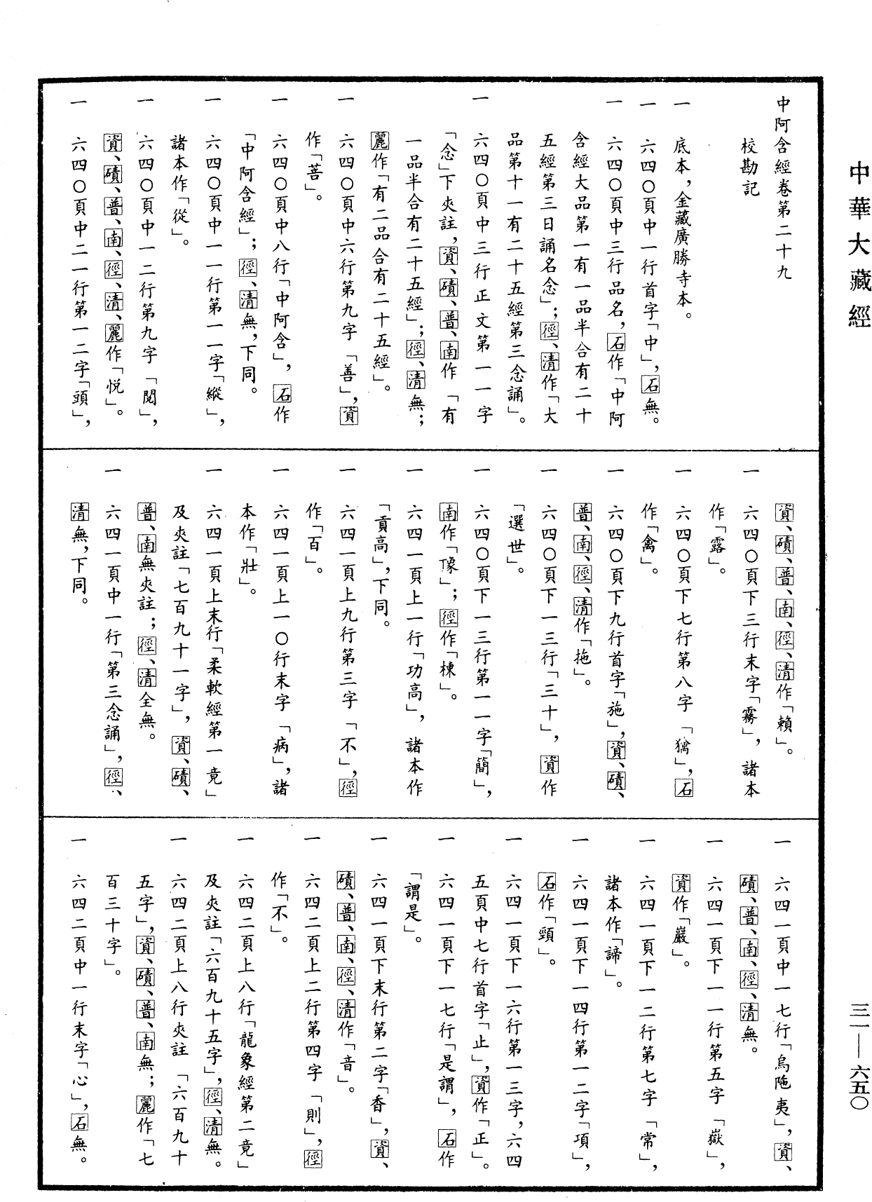 File:《中華大藏經》 第31冊 第0650頁.png