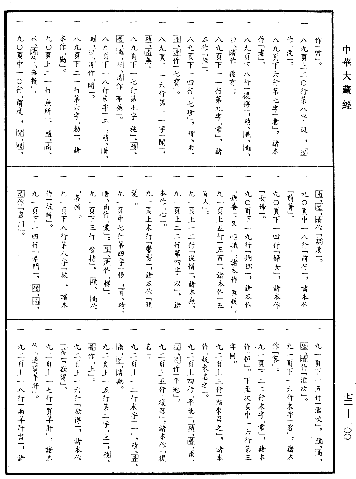 File:《中華大藏經》 第72冊 第100頁.png