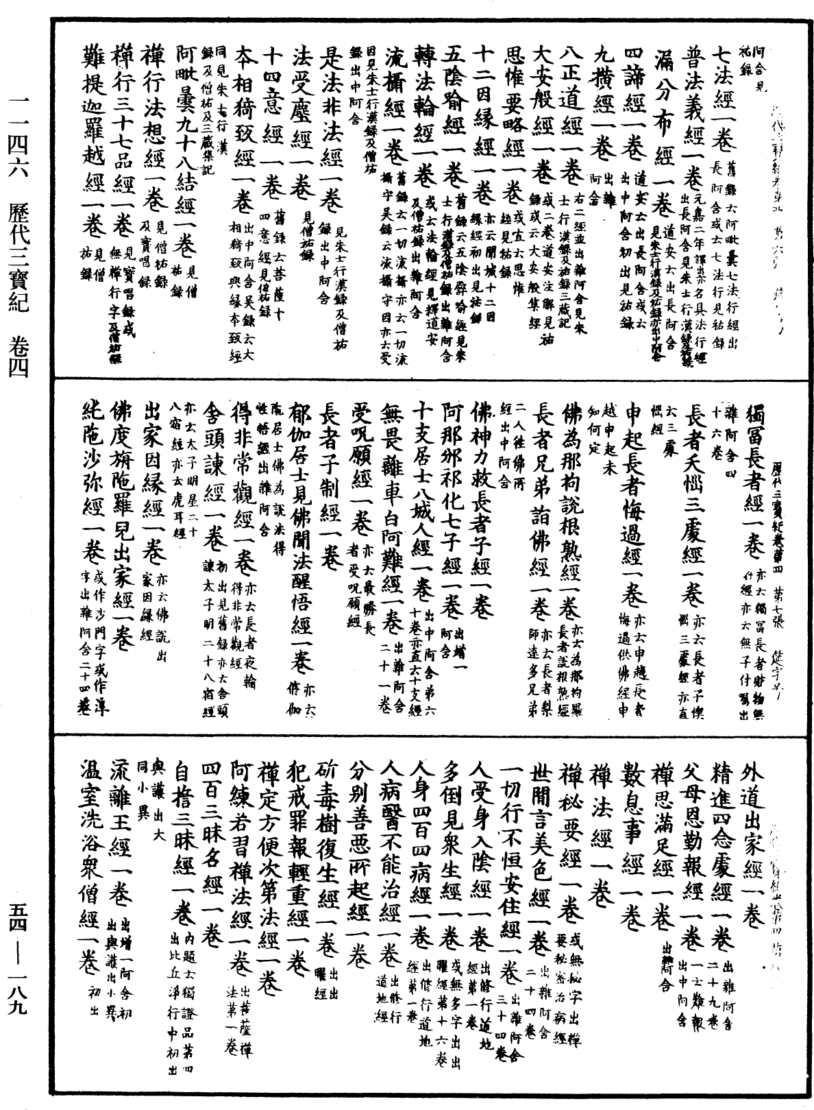 歷代三寶紀《中華大藏經》_第54冊_第189頁