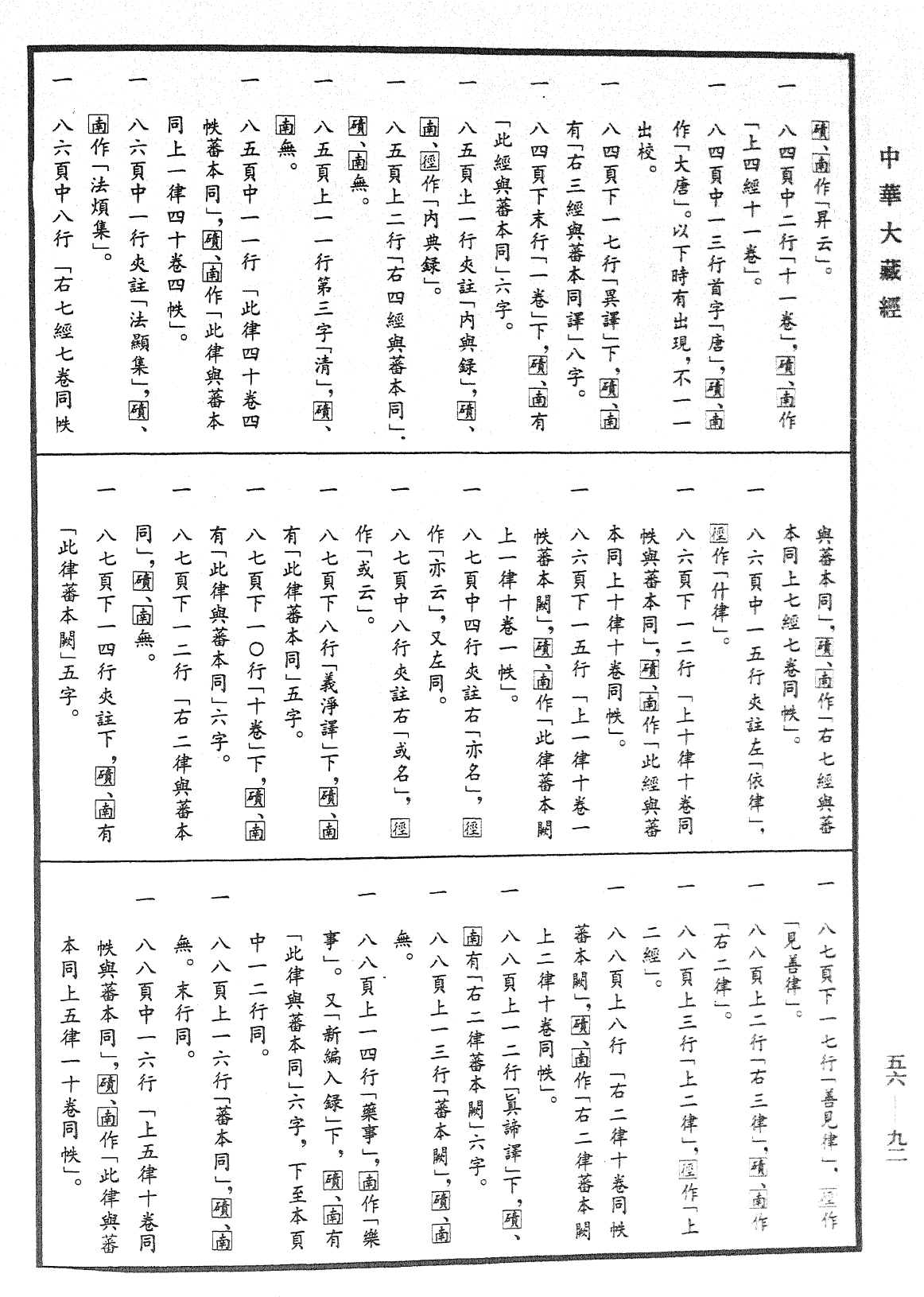 大元至元法寶勘同總錄《中華大藏經》_第56冊_第0092頁