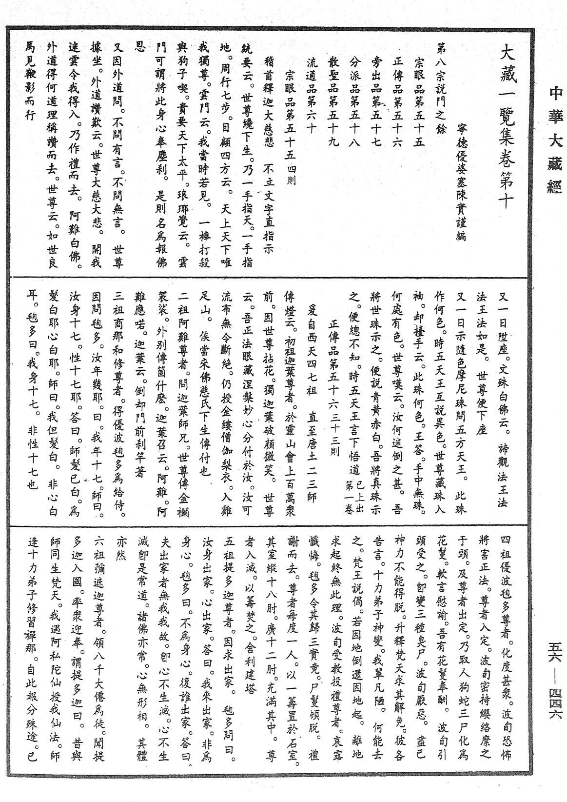 大藏一覽集《中華大藏經》_第56冊_第0446頁