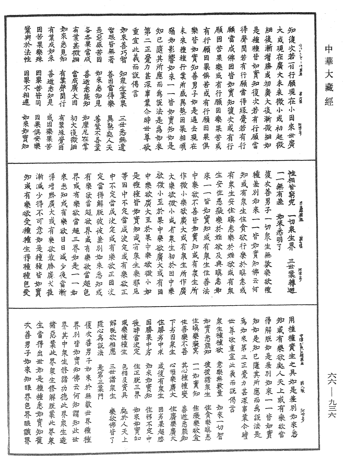 守护国界主陀罗尼经《中华大藏经》_第66册_第936页