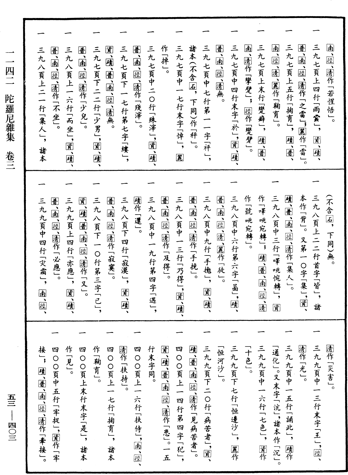 陀羅尼雜集《中華大藏經》_第53冊_第403頁