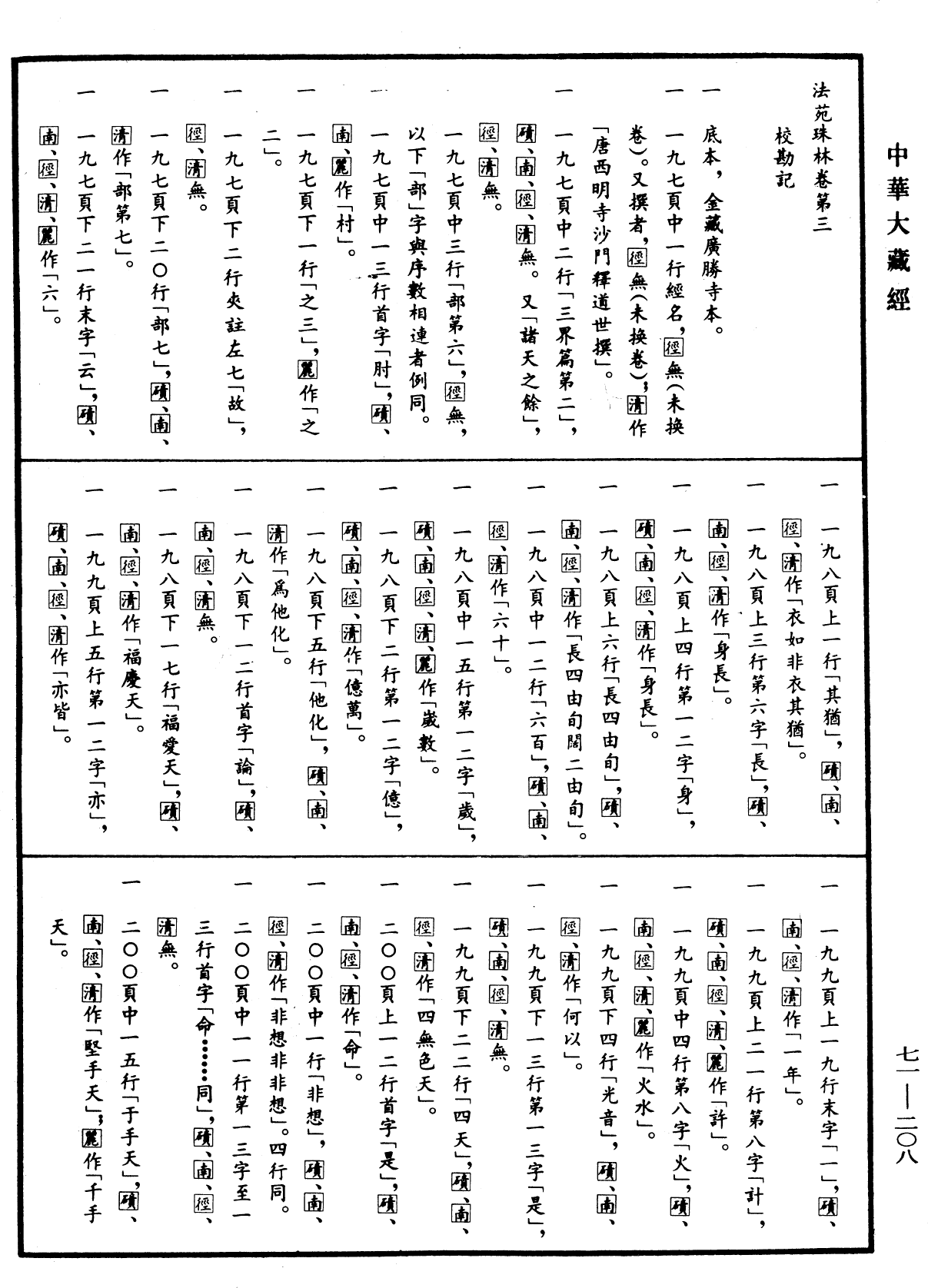 File:《中華大藏經》 第71冊 第208頁.png