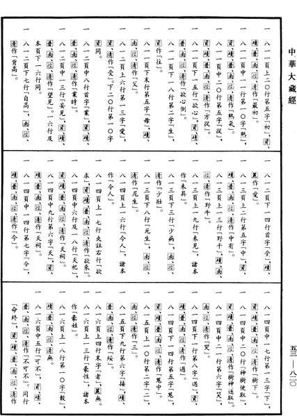 File:《中華大藏經》 第53冊 第820頁.png