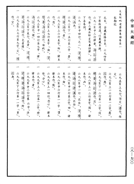 File:《中華大藏經》 第28冊 第0700頁.png