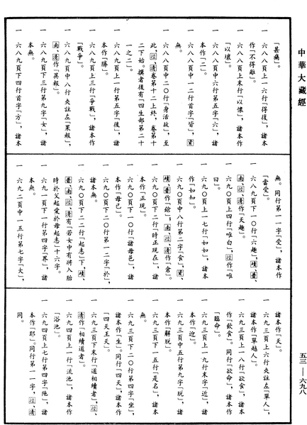 File:《中華大藏經》 第53冊 第698頁.png