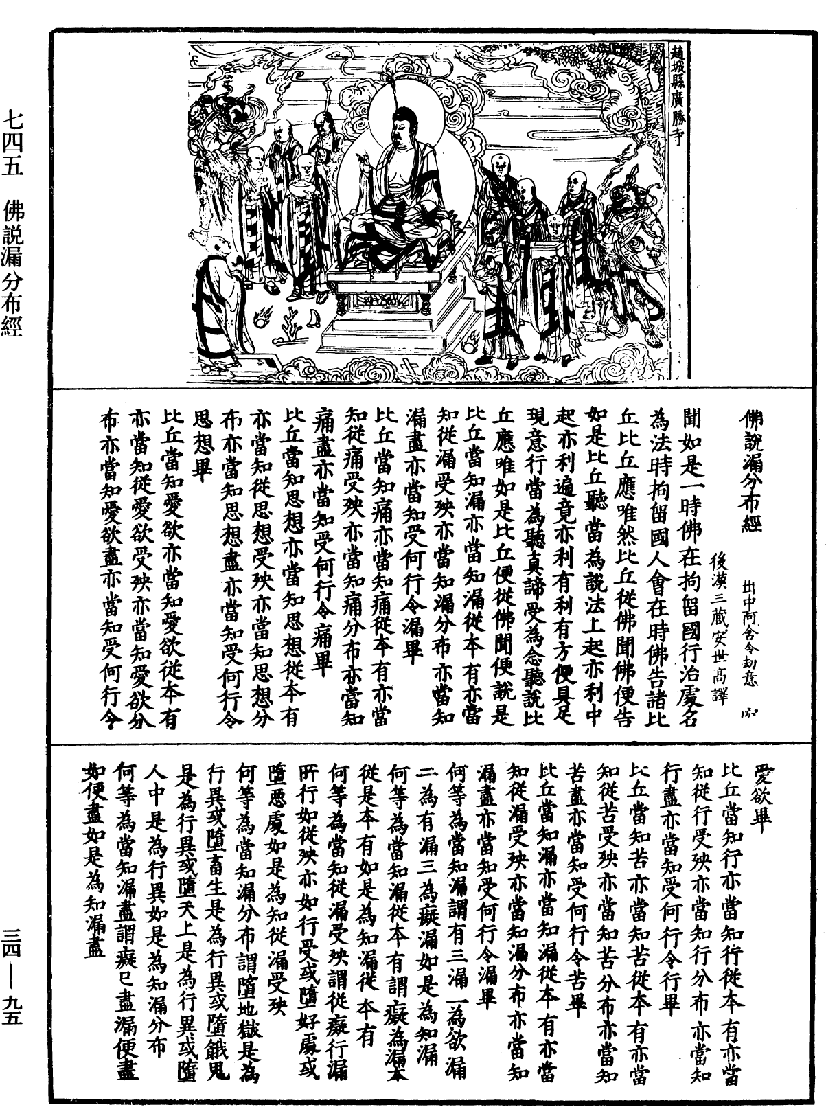 佛說漏分布經《中華大藏經》_第34冊_第0095頁