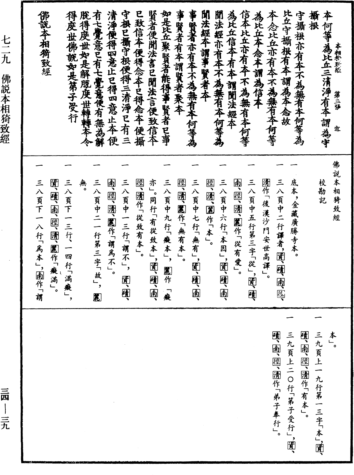 佛說本相猗致經《中華大藏經》_第34冊_第0039頁