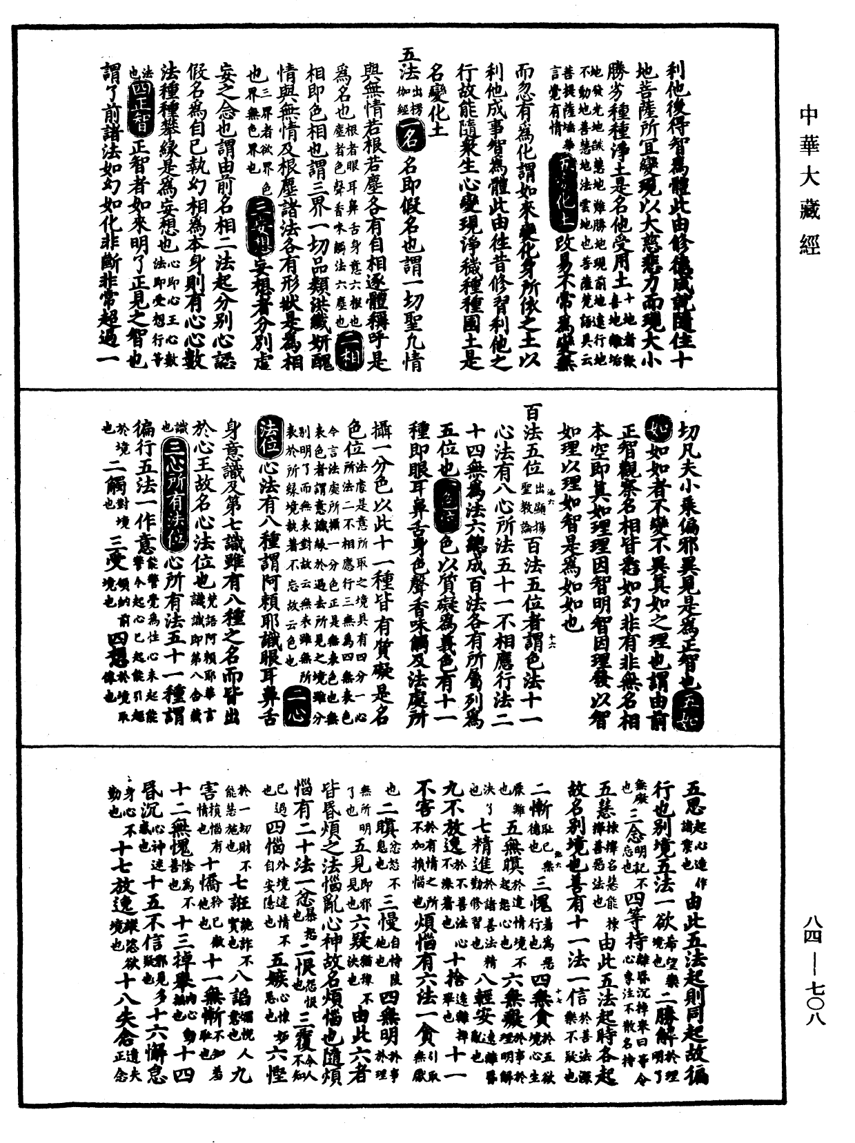 大明三藏法数(内总目二卷)《中华大藏经》_第84册_第0708页