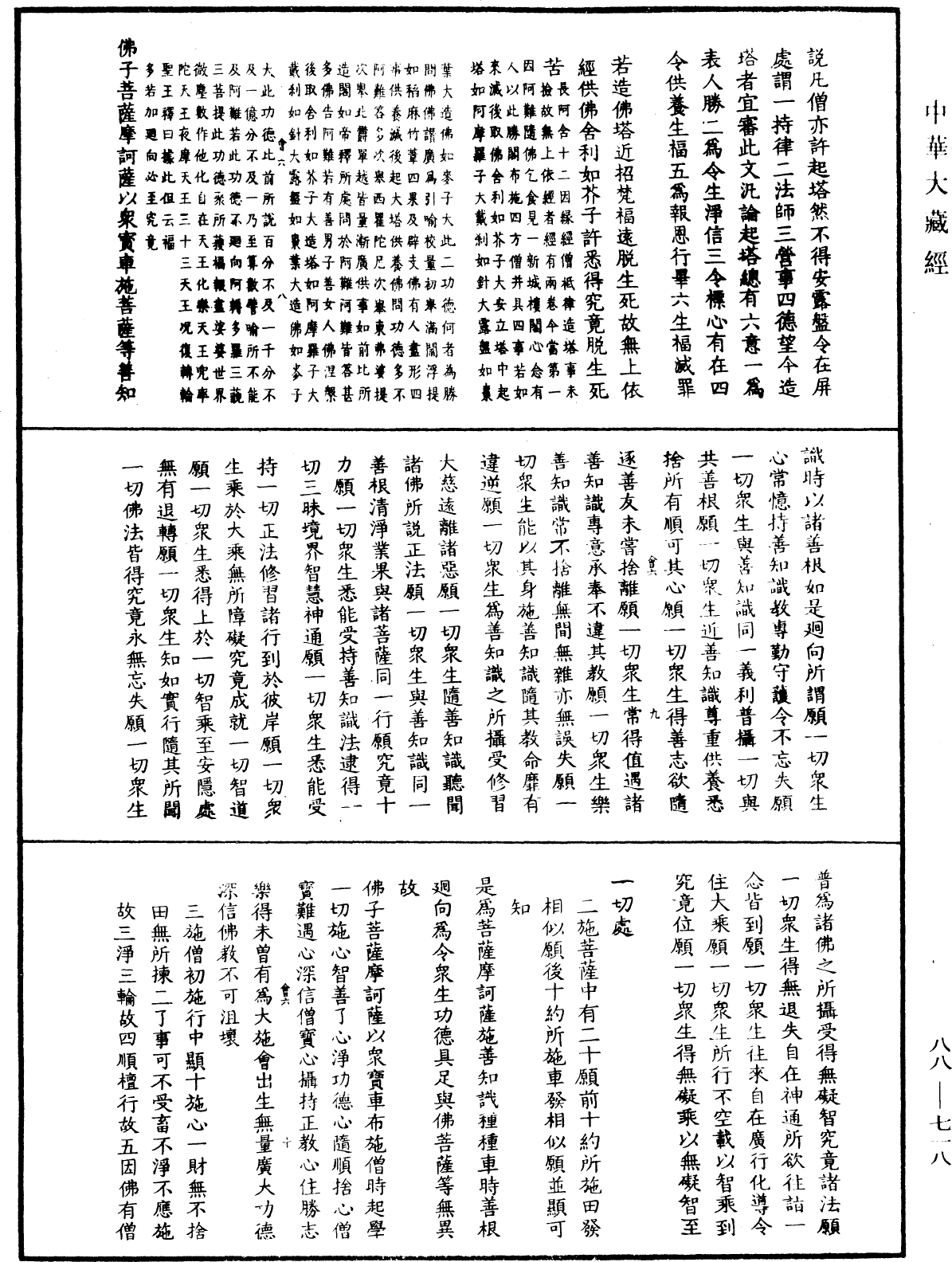 大方廣佛華嚴經疏鈔會本《中華大藏經》_第88冊_第718頁