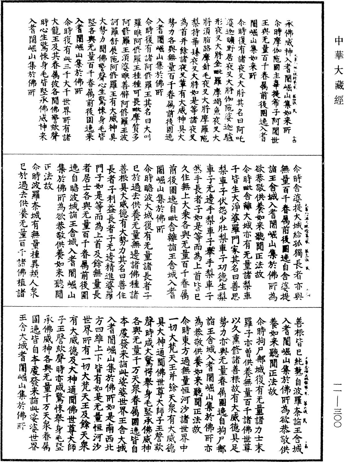 大方等大集經菩薩念佛三昧分《中華大藏經》_第11冊_第300頁