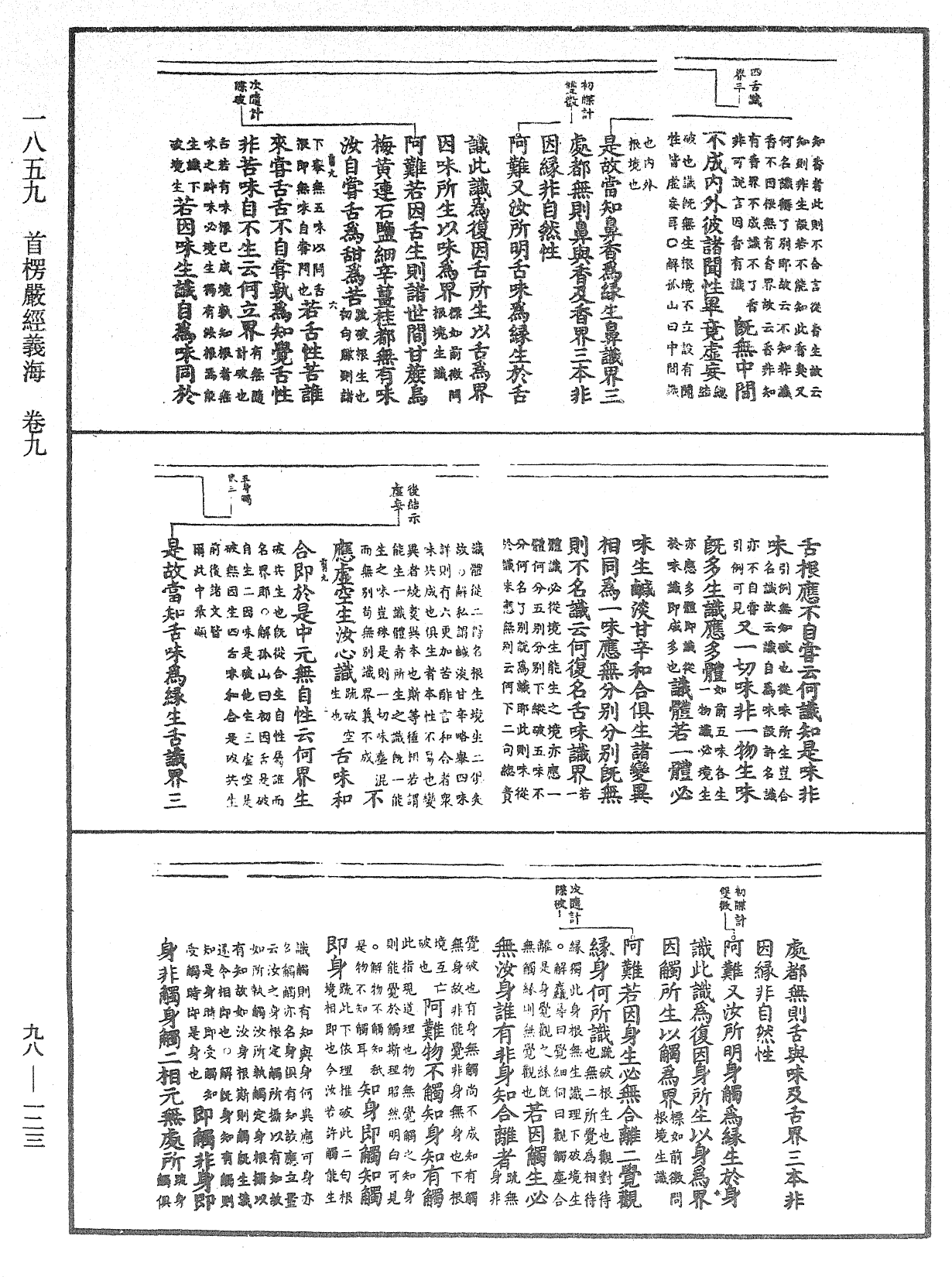 首楞严经义海《中华大藏经》_第98册_第123页