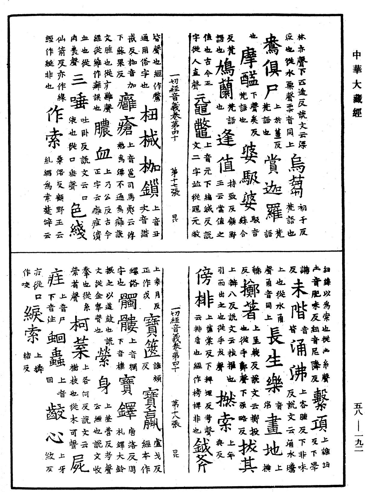 File:《中華大藏經》 第58冊 第0192頁.png