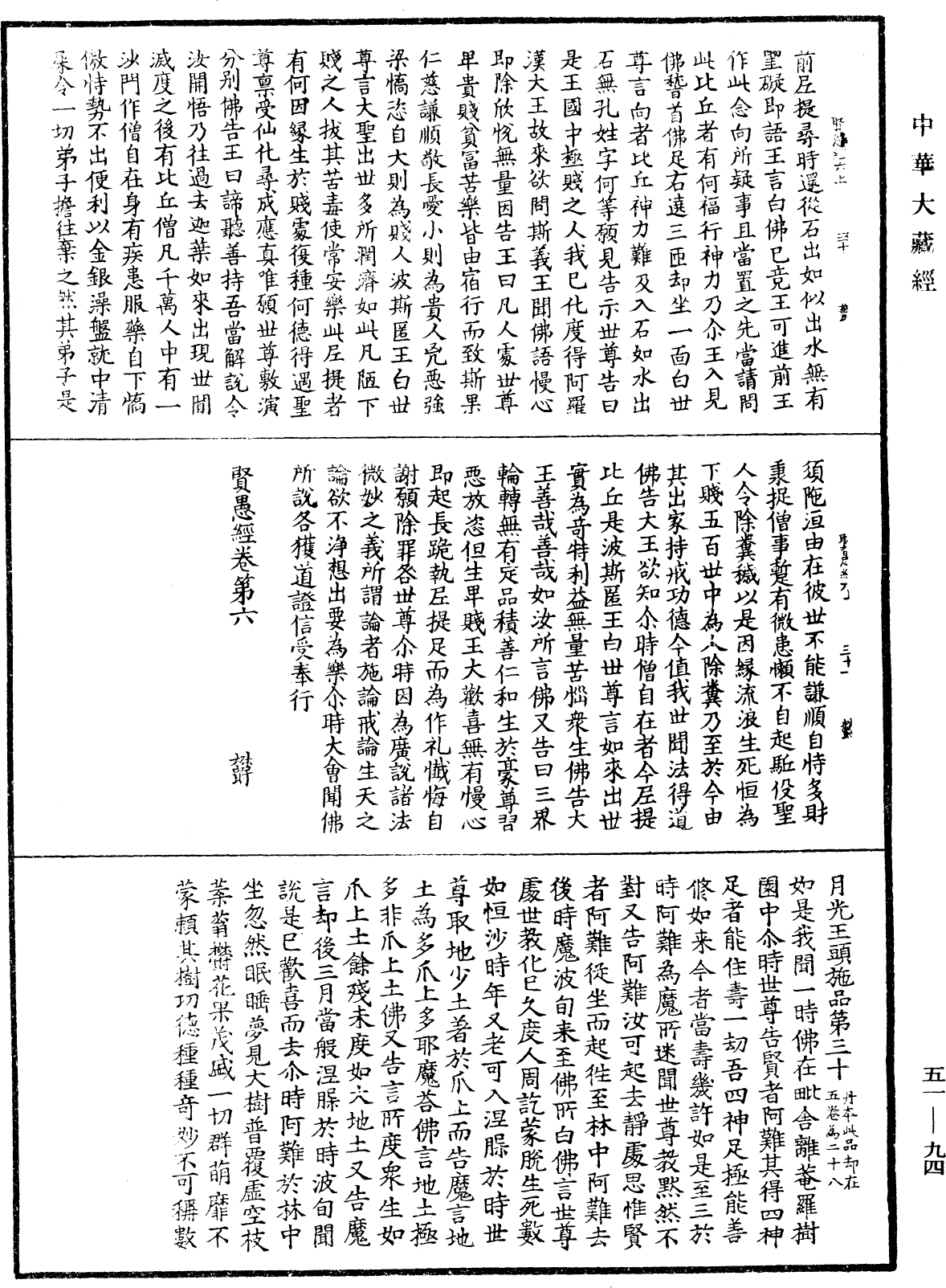 賢愚經《中華大藏經》_第51冊_第094頁