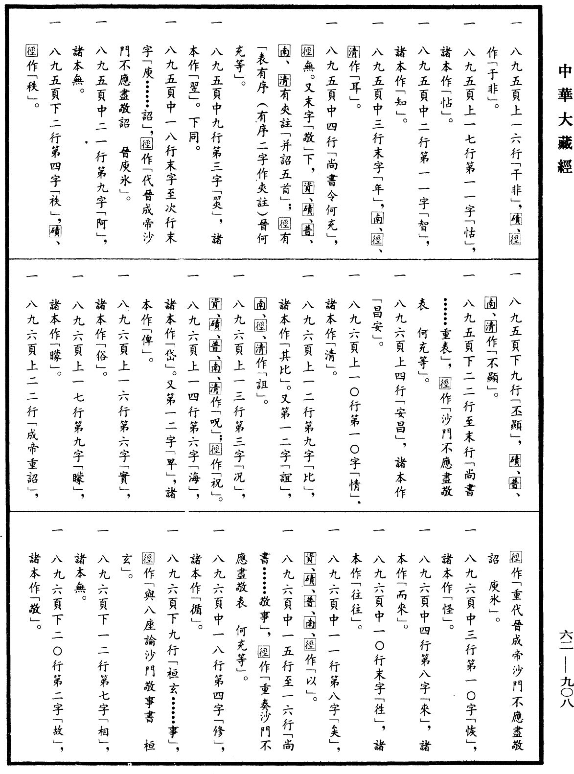 File:《中華大藏經》 第62冊 第0908頁.png