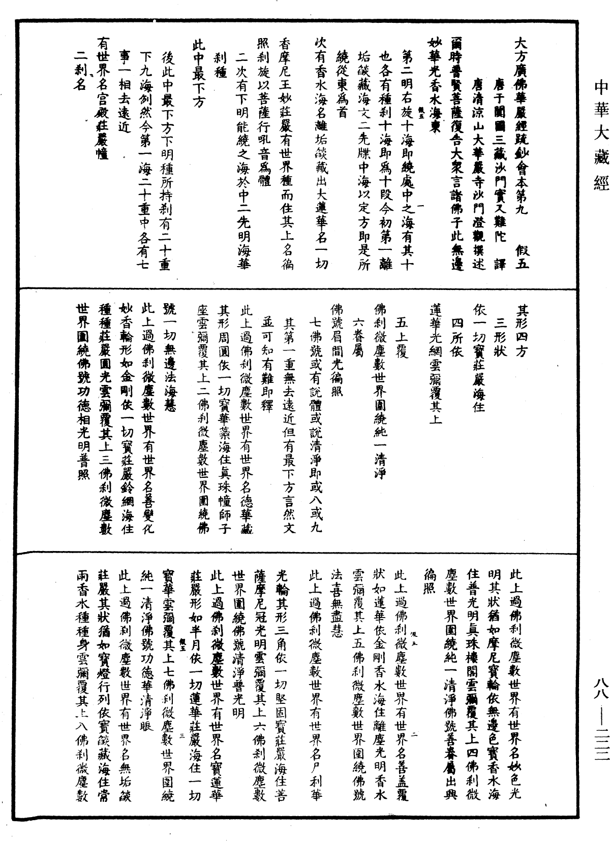 大方廣佛華嚴經疏鈔會本《中華大藏經》_第88冊_第222頁