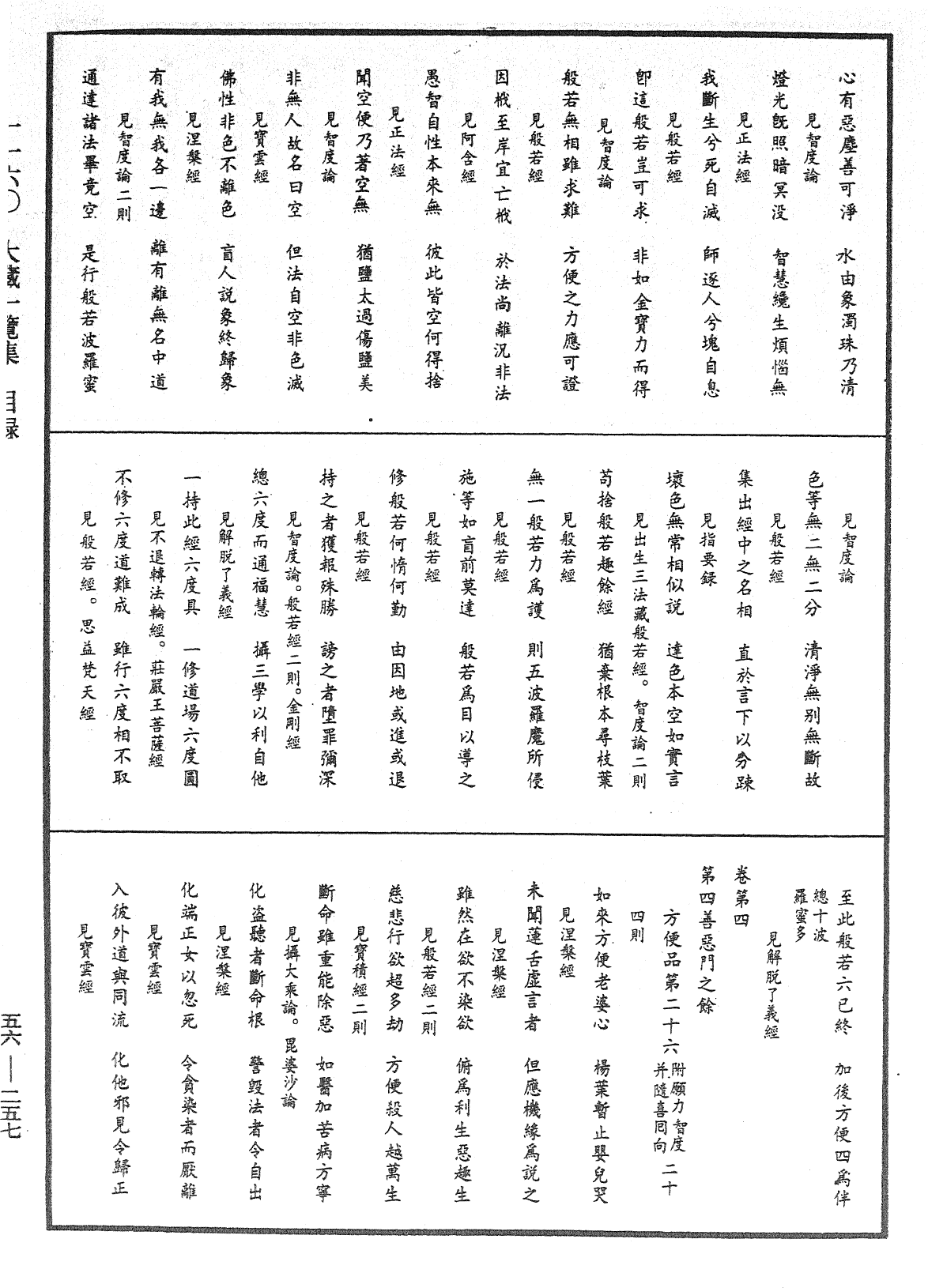 大藏一覽集《中華大藏經》_第56冊_第0257頁